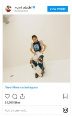 安達祐実がキュートのトップス姿※「安達祐実」インスタグラム