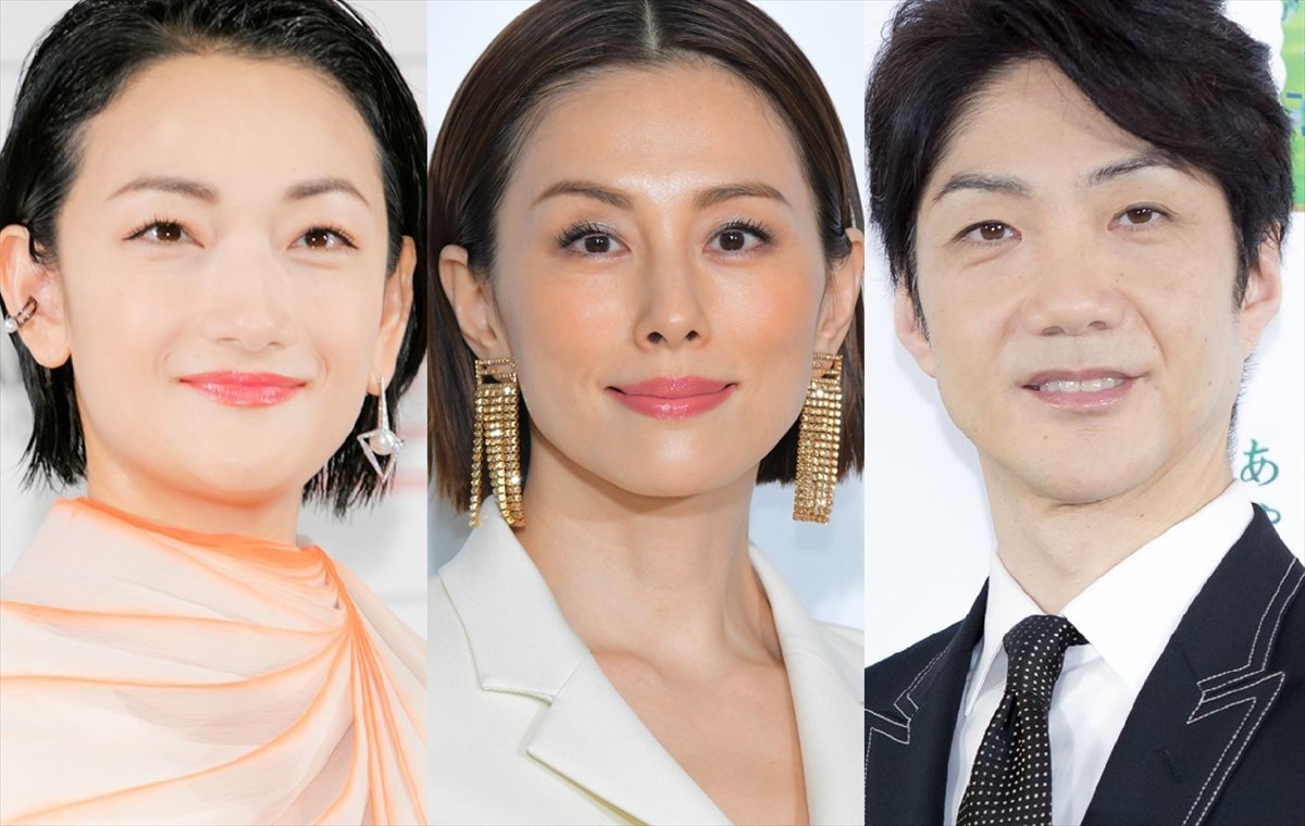(左から)冨永愛、米倉涼子、野村萬斎