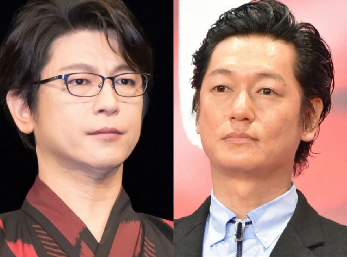 『最愛』(TBS系)に出演する及川光博(左)と井浦新(右)