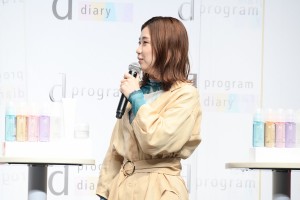 肌測定Webサービス「d ダイアリー」PRイベントに登場した3時のヒロイン・福田麻貴