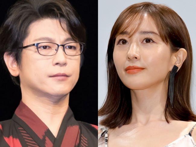 ドラマ『最愛』(TBS系)に出演する及川光博と田中みな実