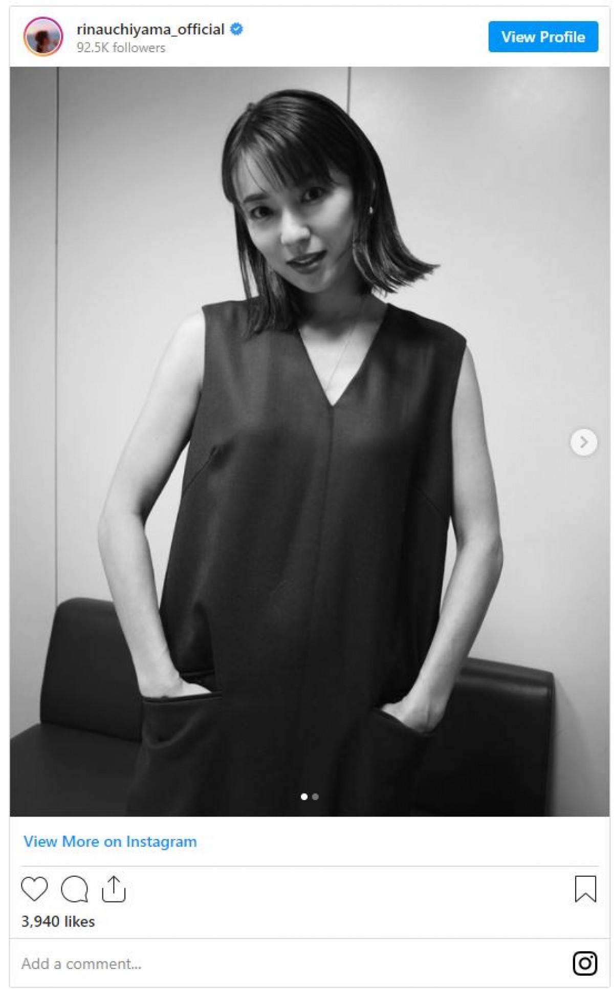 内山理名がヘアカット「こんなに短いのは何年振りだろう！」“切りっぱなしボブ”に反響