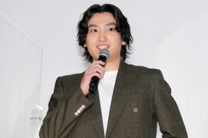 映画『私はいったい、何と闘っているのか』完成披露上映会に登場した金子大地