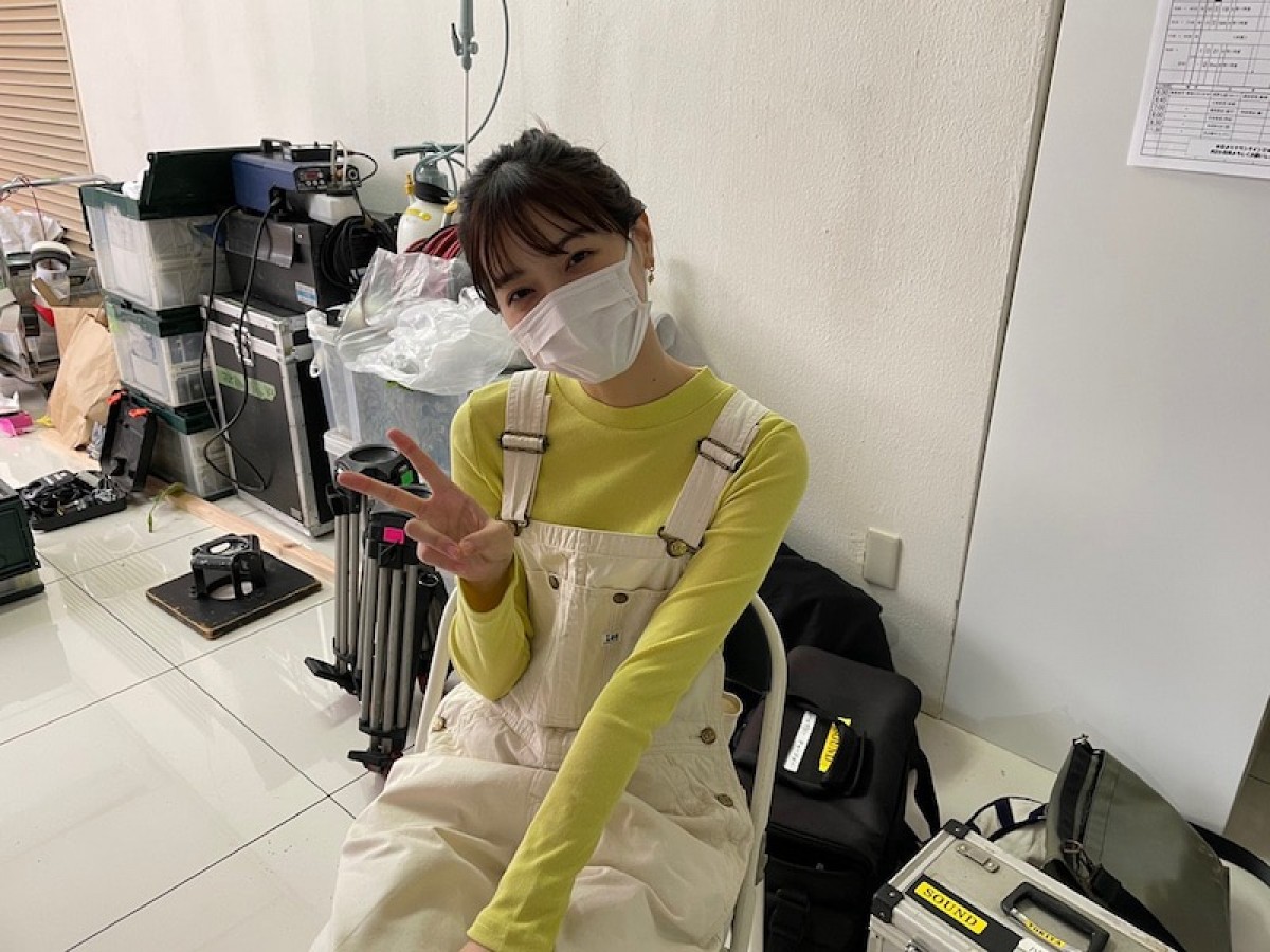 西野七瀬、マスク越しでもかわいい! ※ドラマ『言霊荘』オフィシャルブログ