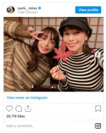 鷲見玲奈と宇垣美里の2ショット　※「鷲見玲奈」インスタグラム