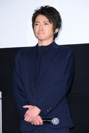 映画『鳩の撃退法』公開初日舞台あいさつイベントに登場した藤原竜也