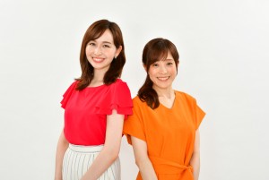 新情報番組『THE TIME，』に出演する（左から）TBSアナウンサーの宇賀神メグと江藤愛