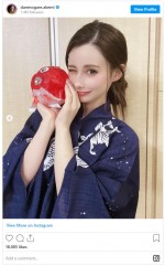 ダレノガレ明美、涼しげな浴衣姿　※「ダレノガレ明美」インスタグラム