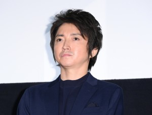 映画『鳩の撃退法』公開初日舞台あいさつイベントに登場した藤原竜也