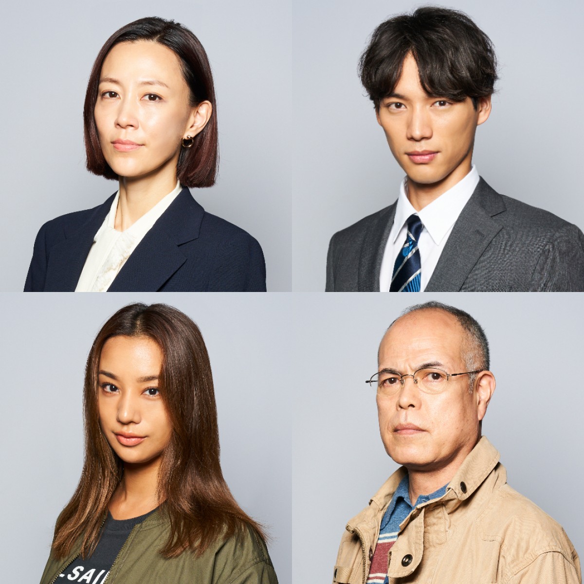 ドラマ『アバランチ』出演キャスト(上段左から)木村佳乃、福士蒼汰、(下段左から)高橋メアリージュン、田中要次