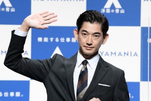 洋服の青山 新CMシリーズAOYAMANIA 公開記者発表会に登場した永山瑛太