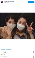 佐々木希、篠田麻里子との“サザエさん”ヘア2SHOT　※「佐々木希」インスタグラム