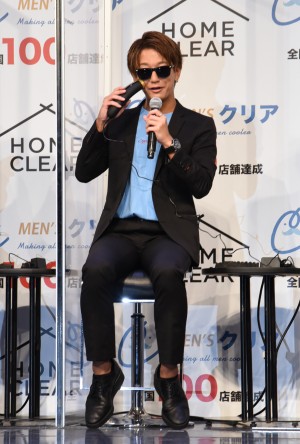 メンズクリア 全国100店舗達成記念 新商品発表会に登場した大倉士門