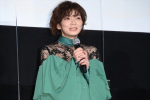 映画『空白』初日舞台あいさつに登場した田畑智子