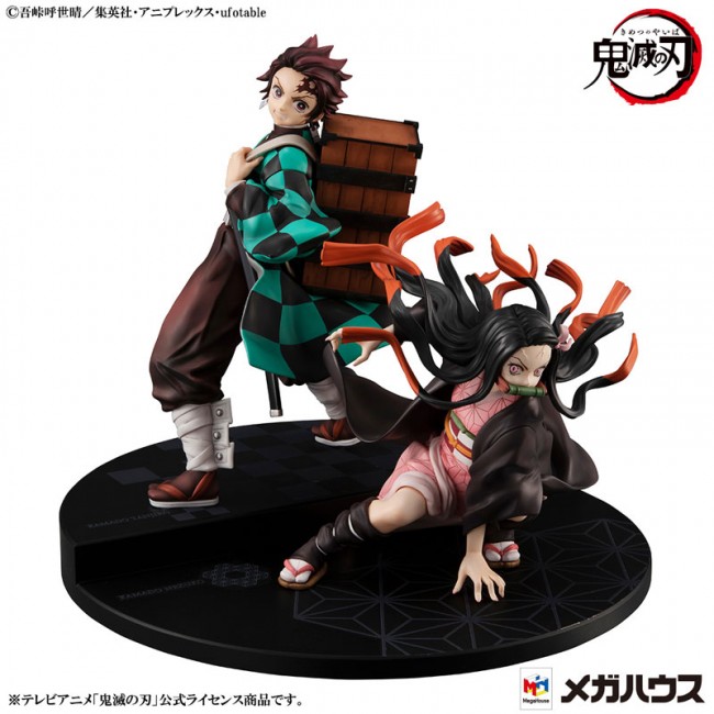 『鬼滅の刃』炭治郎＆禰豆子が兄妹セットでフィギュア化！　臨戦態勢に入る瞬間を表現