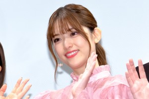 映画『ずっと独身でいるつもり？』完成披露試写会に登場した松村沙友理