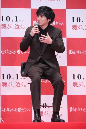 映画『護られなかった者たちへ』公開直前トークイベントに登壇した林遣都