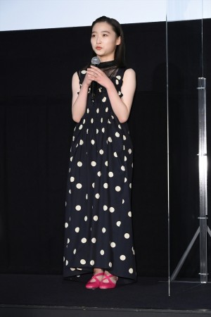 映画『空白』初日舞台あいさつに登場した伊東蒼