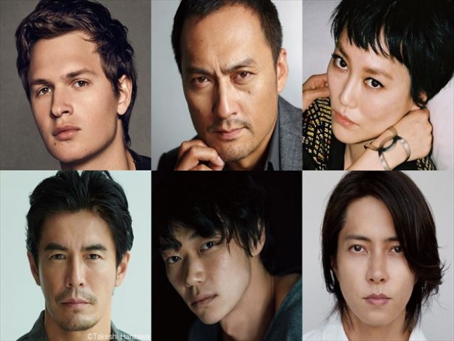 ドラマ『TOKYO VICE』に出演する（上段左より）アンセル・エルゴート、渡辺謙、菊地凛子、（下段左より）伊藤英明、笠松将、山下智久