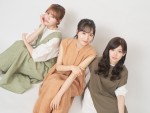 映画『未成仏百物語〜AKB48 異界への灯火寺〜』に出演する（左から）込山榛香、小栗有以、武藤十夢