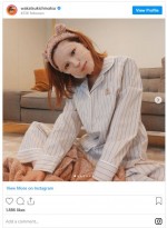 若槻千夏、パジャマ×パック　おうち感がすごいショット　※「若槻千夏」インスタグラム