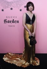 「Gucci Garden Archetypes」展 フォトコールに登場した上野樹里