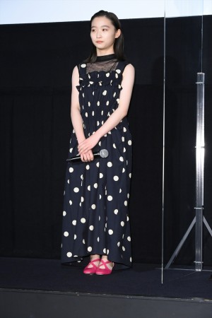 映画『空白』初日舞台あいさつに登場した伊東蒼