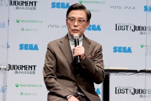 『LOST JUDGMENT：裁かれざる記憶』完成披露記者発表会に登場した光石研