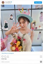プリンセスみたい　ドレス姿で誕生日をお祝いされる内田理央　※「内田理央」インスタグラム