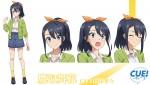 テレビアニメ『CUE！』キャラクター設定画：鷹取舞花（CV：稗田寧々）