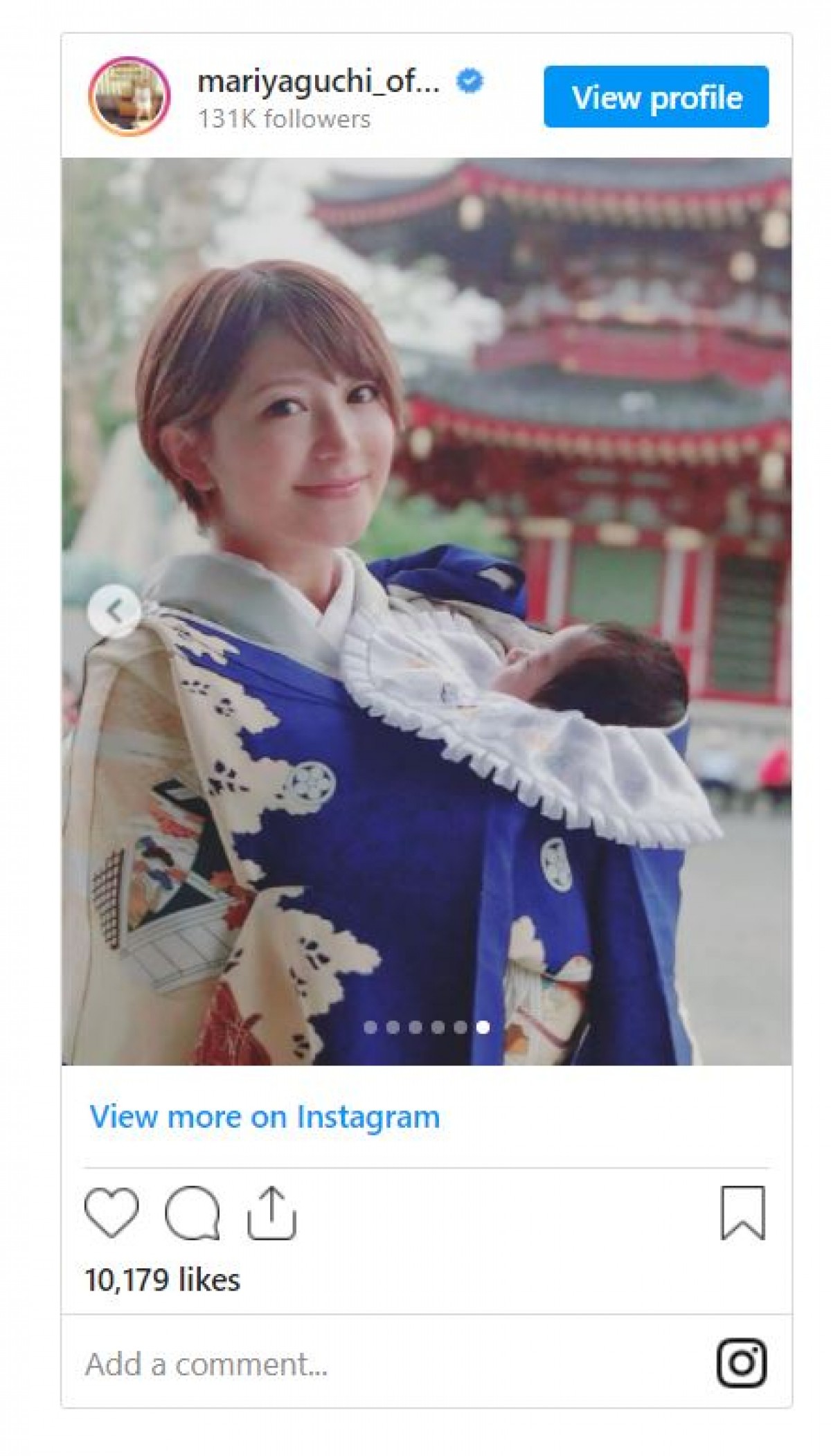 矢口真里、長身夫に「カッコいい」の声　家族水入らず“七五三”ショットに反響