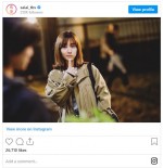 田中みな実のあざとポーズ　※ドラマ『最愛』公式インスタグラム