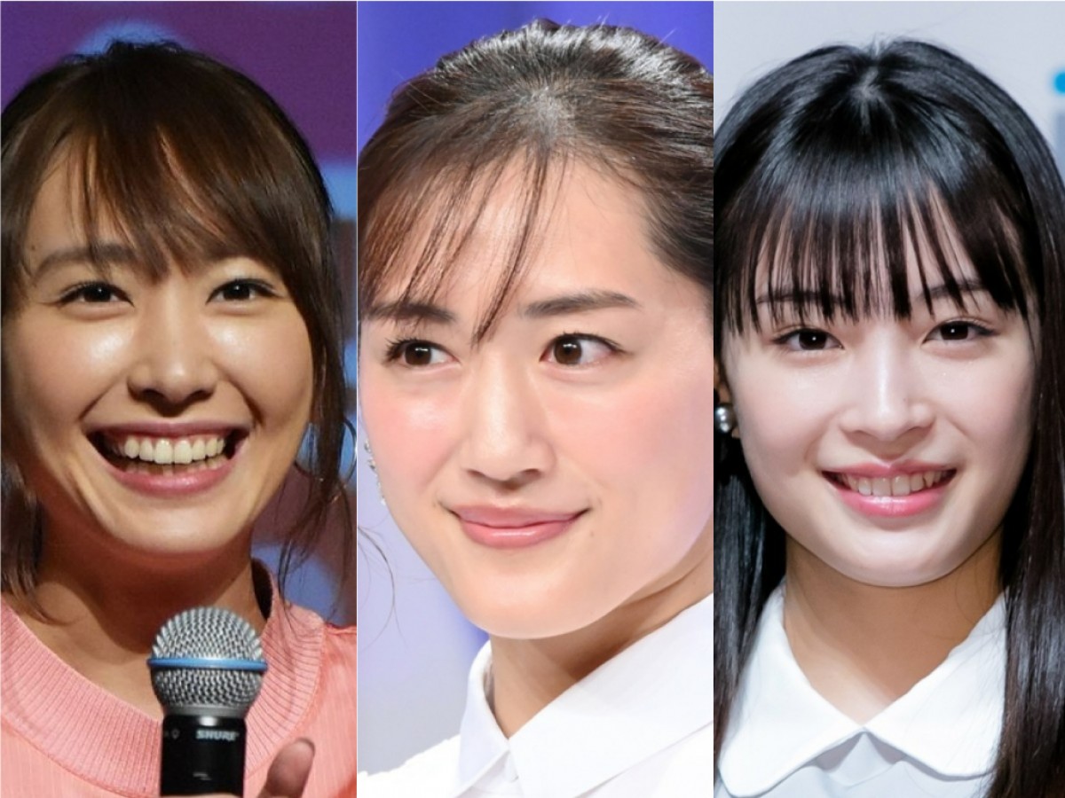 綾瀬はるか、新垣結衣、広瀬すず　“一緒に紅葉狩りに行きたい芸能人”