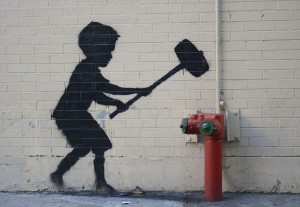 バンクシーのアート