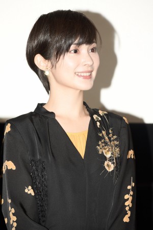 映画『テン・ゴーカイジャー』完成披露舞台あいさつに登場した市道真央