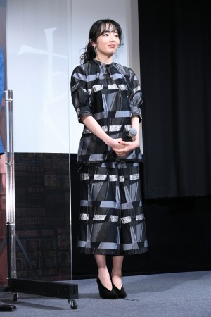 映画『さがす』完成披露試写会に登場した森田望智