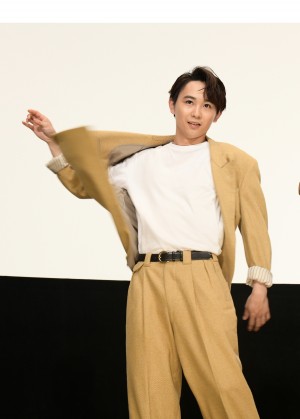 映画『雨に叫べば』舞台あいさつに登場した須賀健太