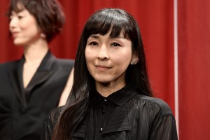 映画『マスカレード・ナイト』完成披露試写会に登場した麻生久美子