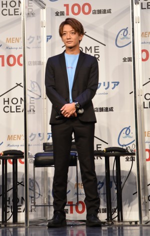 メンズクリア 全国100店舗達成記念 新商品発表会に登場した大倉士門