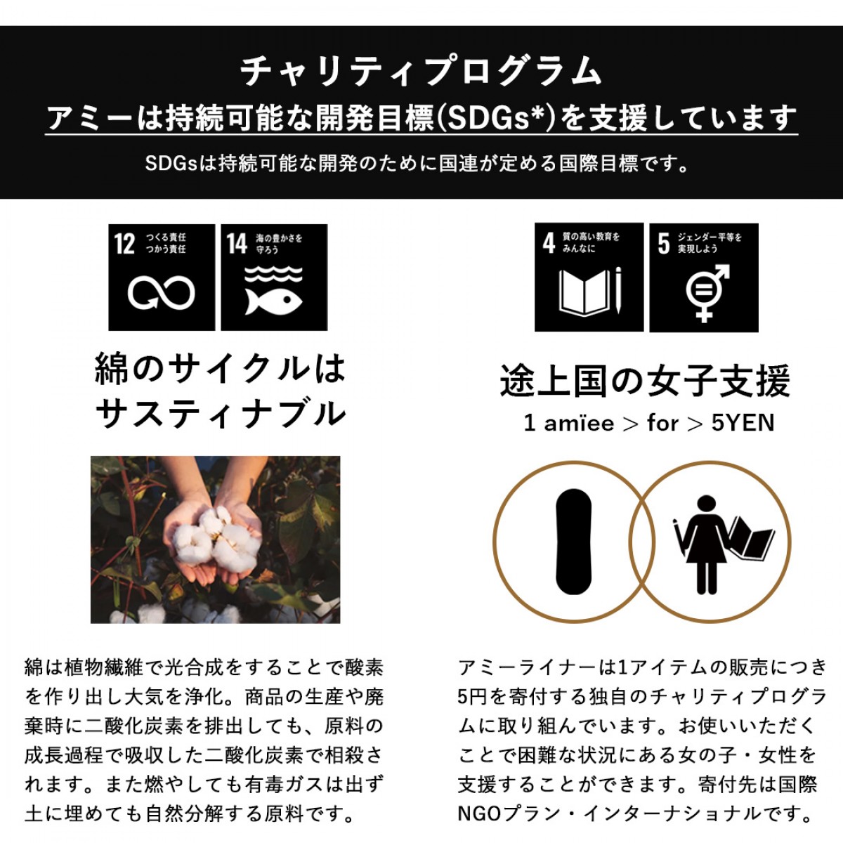 アミーライナー　Tバックタイプ（【布製】使い捨ておりものシート・ナプキン）