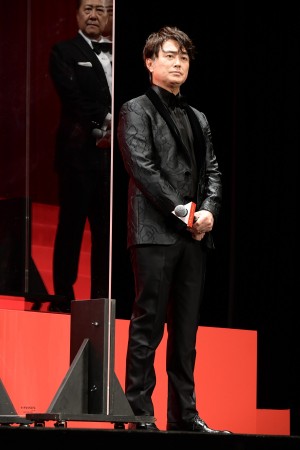 映画『マスカレード・ナイト』完成披露試写会に登場した石黒賢