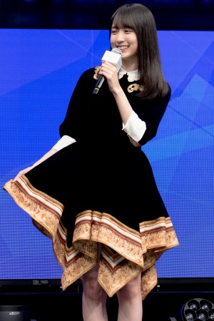 ゲーム『乃木坂的フラクタル』新CM発表会に登場した乃木坂46・賀喜遥香