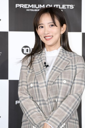 「プレミアム・アウトレットの日 アンバサダー就任発表会」に登場した夏菜