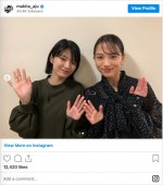 19日の『あさイチ』に出演した（左から）蒔田彩珠、清原果耶　※「蒔田彩珠」インスタグラム