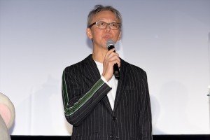 大森貴弘監督、『映画 すみっコぐらし 青い月夜のまほうのコ』の舞台あいさつ付きおひろめ試写会に登場