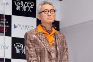 『連続ドラマW　いりびと‐異邦人‐』完成報告会見に登場した松重豊