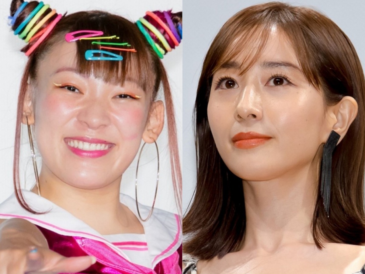(左から)フワちゃん、田中みな実