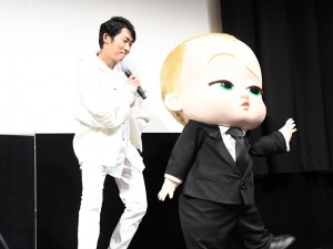 映画『ボス・ベイビー　ファミリー・ミッション』親子試写会に出席した石田明（NON STYLE）