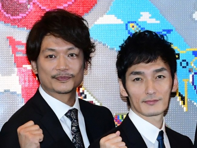 香取慎吾、草なぎ剛(2018年撮影)