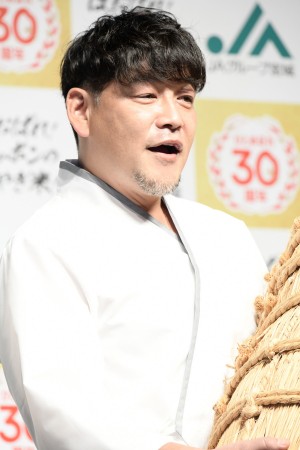 「令和3年産宮城米取扱説明会および新CM発表会」に登場したサンドウィッチマン・富澤たけし